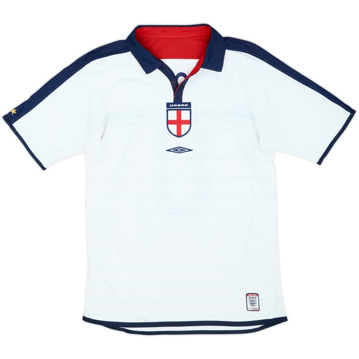 2003-05 England Home Shirt Scholes #8 - 5/10 - (S)