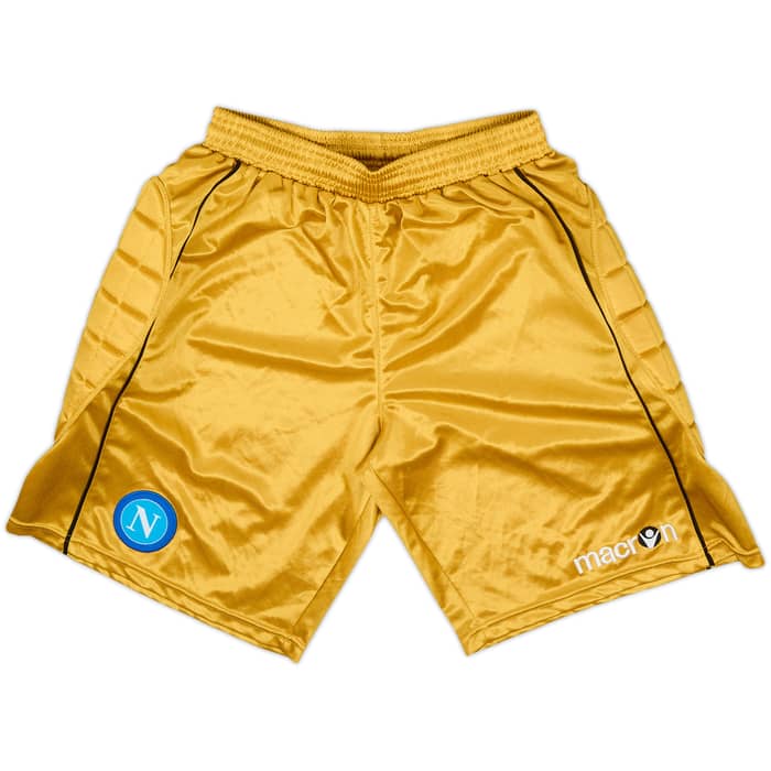 2009-10 Napoli Gold GK Shirt and Shorts - 7/10 - (M)