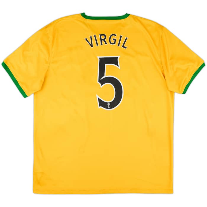 2013-14 Celtic Away Shirt Virgil #5 - 9/10 - (XL)