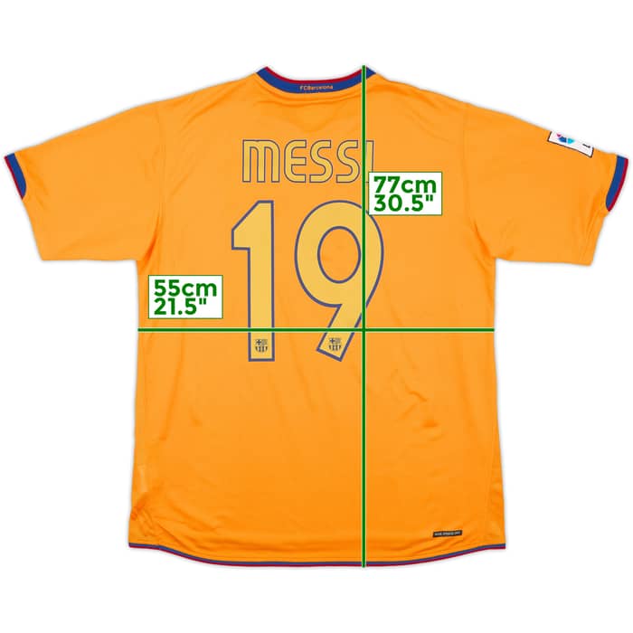 2006-08 Barcelona Away Shirt Messi #19 - 8/10 - (L)