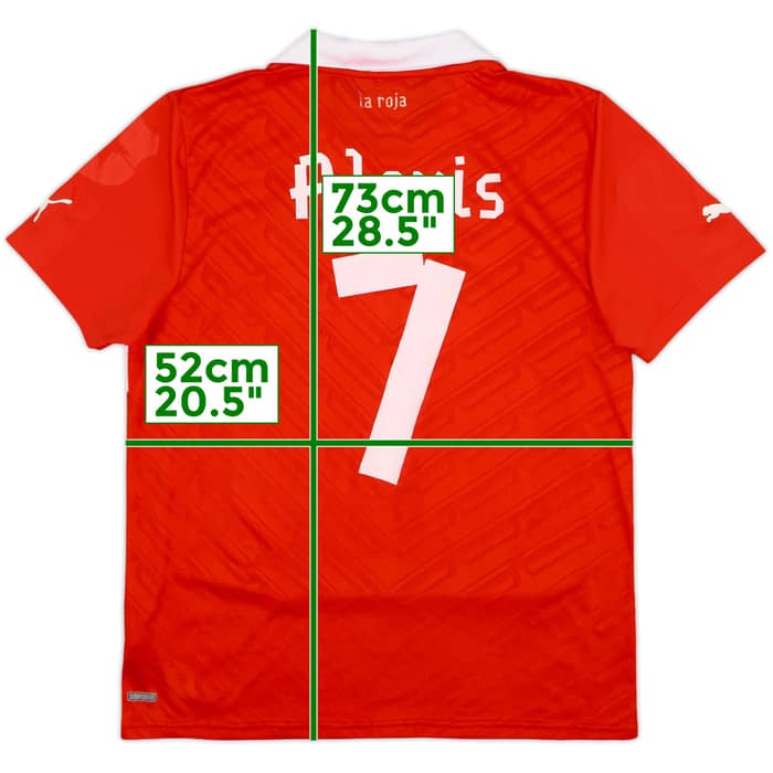 2012-14 Chile Home Shirt Alexis #7 - 7/10 - (M)
