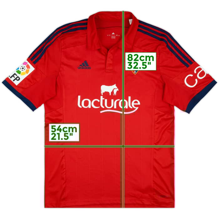 2014-15 Osasuna Home Shirt - 9/10 - (L)