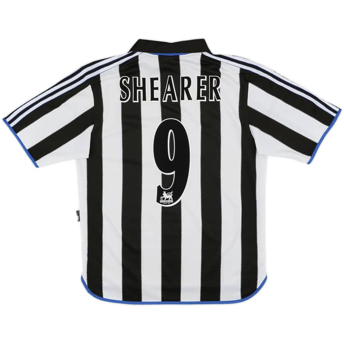 2000-01 Newcastle Home Shirt Shearer #9 - 9/10 - (L)