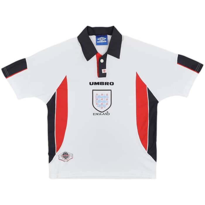 1997-99 England Home Shirt - 8/10 - (Y)