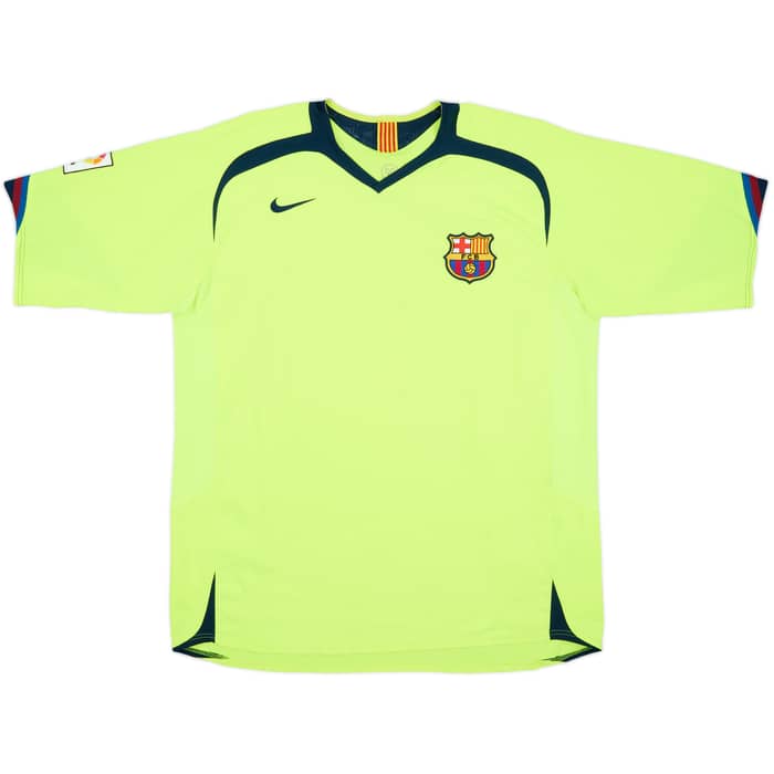 2005-06 Barcelona Away Shirt Ronaldinho #10 - 7/10 - (XL)