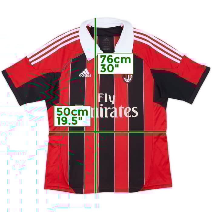 2012-13 AC Milan Home Shirt - 5/10 - (L)