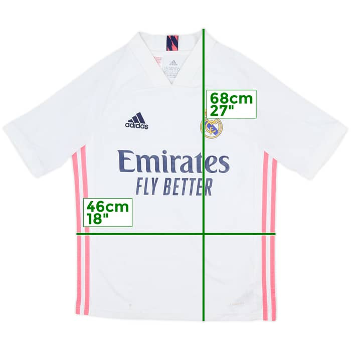 2020-21 Real Madrid Home Shirt - 7/10 - (L.Boys)