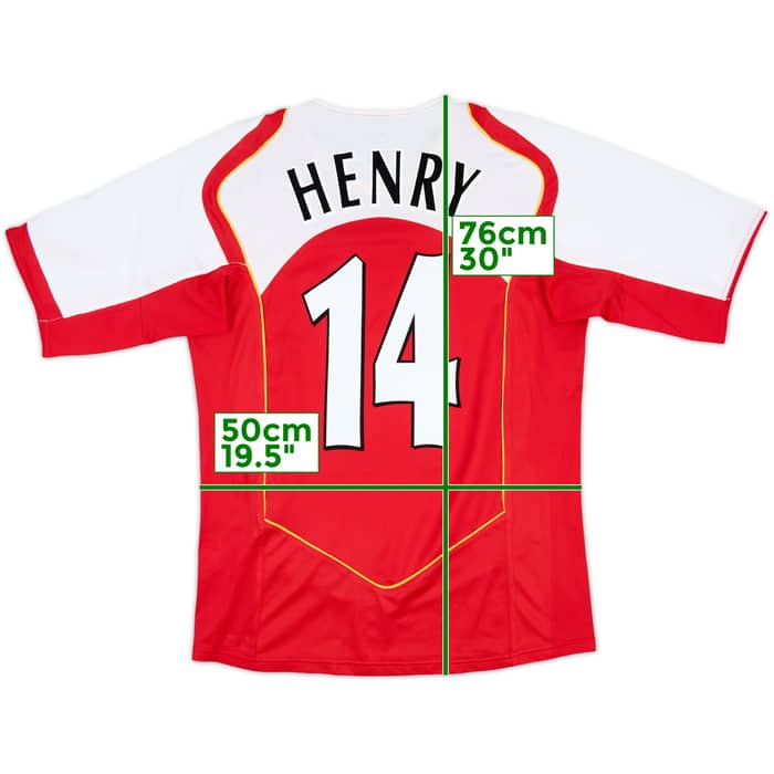 2004-05 Arsenal Home Shirt Henry #14 - 9/10 - (M)