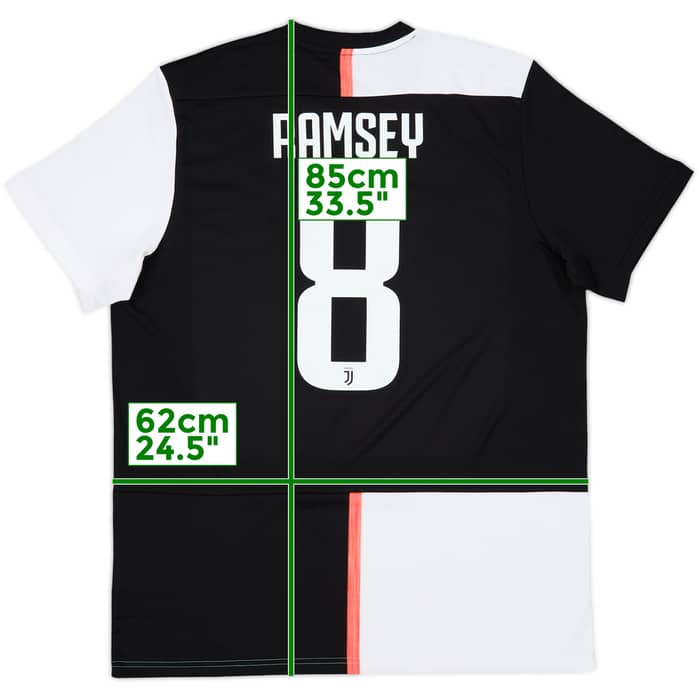 2019-20 Juventus Home Shirt Ramsey #8 - 8/10 - (XL)