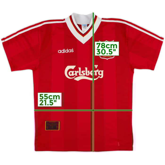 1995-96 Liverpool Home Shirt - 9/10 - (L)