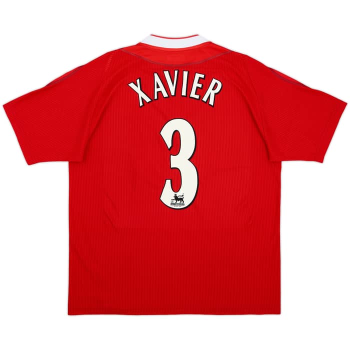 2002-04 Liverpool Home Shirt Xavier #3 - 9/10 - (L)