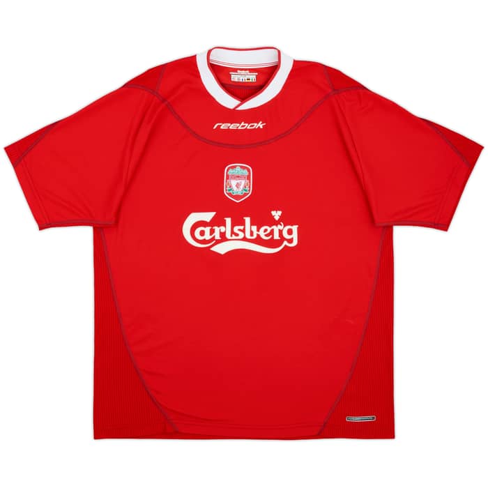 2002-04 Liverpool Home Shirt Xavier #3 - 9/10 - (L)