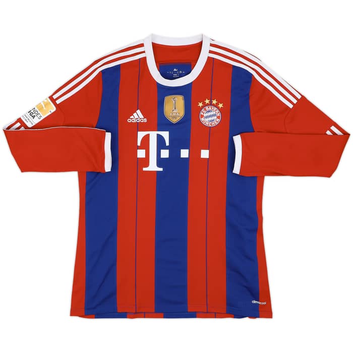 2014-15 Bayern Munich Home L/S Shirt Alonso #3 - 6/10 - (XL)