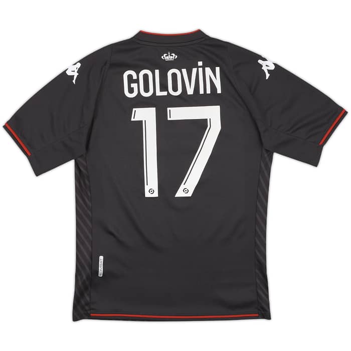 2021-22 Monaco Away Shirt Golovin #17 - 8/10 - (S)