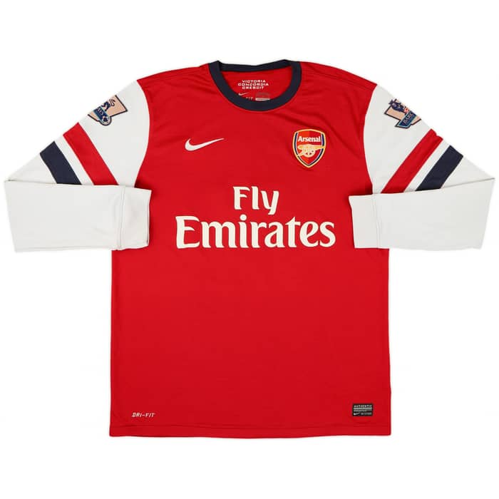 2012-14 Arsenal Home L/S Shirt Giroud #12 - 5/10 - (M)