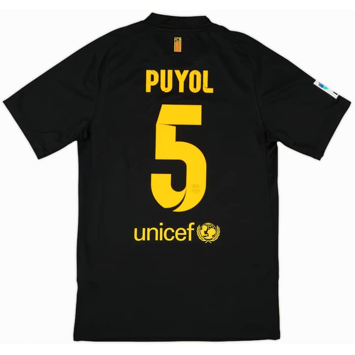 2011-12 Barcelona Away Shirt Puyol #5 - 9/10 - (S)
