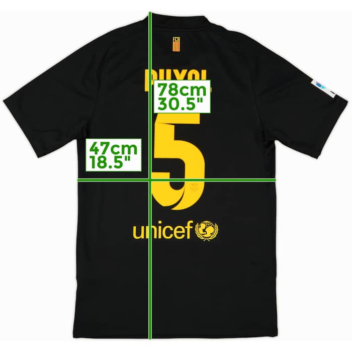 2011-12 Barcelona Away Shirt Puyol #5 - 9/10 - (S)