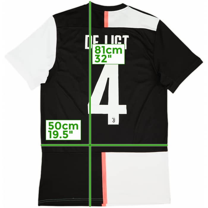 2019-20 Juventus Home Shirt De Ligt #4 - 7/10 - (M)