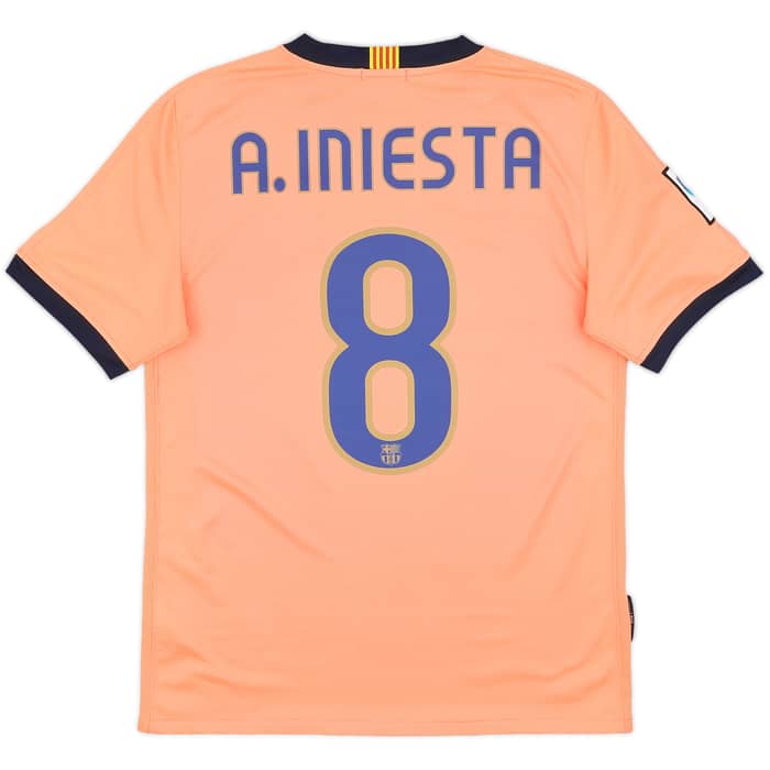 2009-10 Barcelona Away Shirt A.Iniesta #8 - 8/10 - (S)