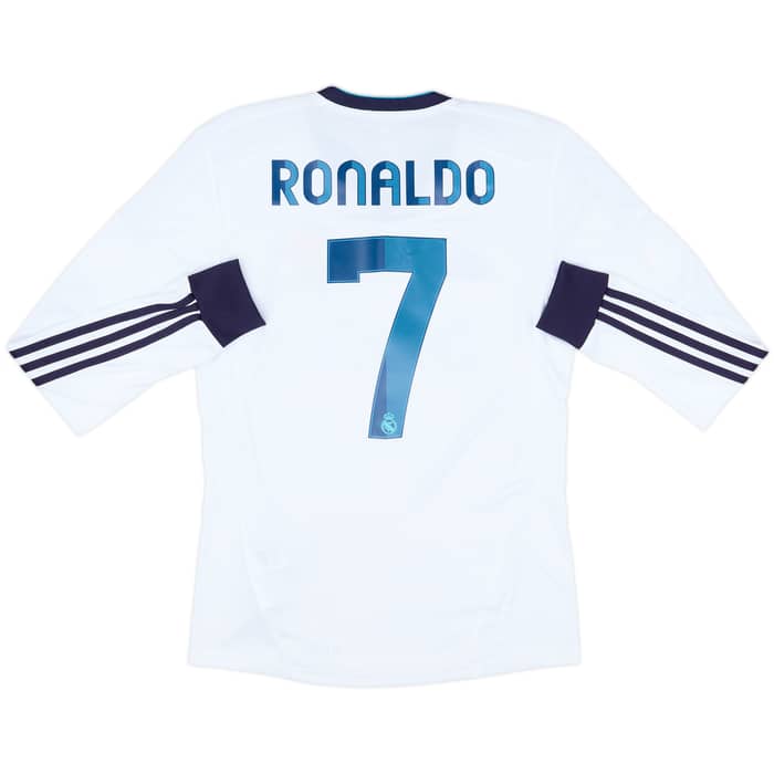 2012-13 Real Madrid Home L/S Shirt Ronaldo #7 - 7/10 - (S)