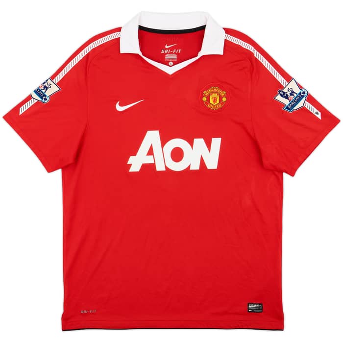 2010-11 Manchester United Home Shirt Berbatov #9 - 8/10 - (L)