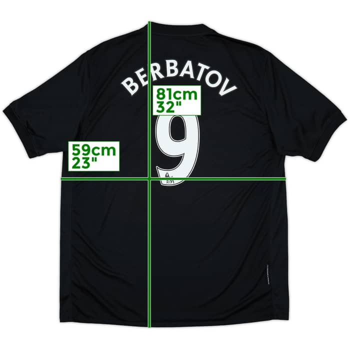 2009-10 Manchester United Away Shirt Berbatov #9 - 9/10 - (XL)