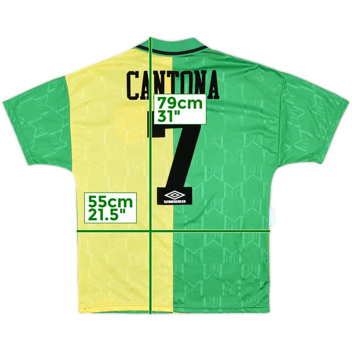 1992-94 Manchester United Third Shirt Cantona #7 - 9/10 - (M)