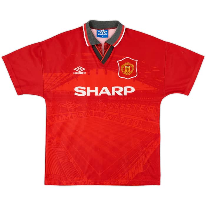 1994-96 Manchester United Home Shirt Cantona #7 - 8/10 - (M)