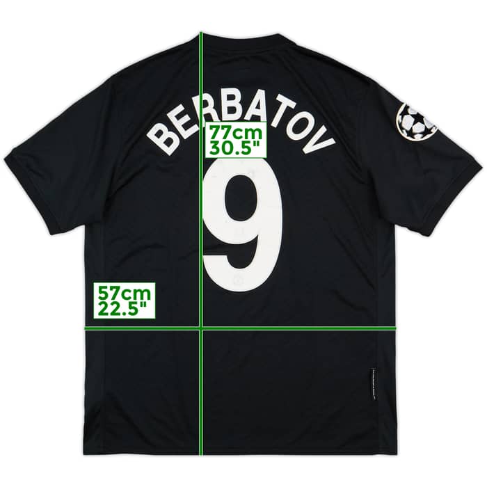 2009-10 Manchester United Away Shirt Berbatov #9 - 6/10 - (L)