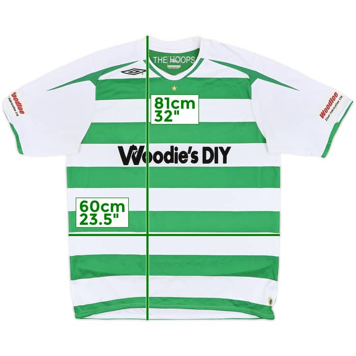 2007-09 Shamrock Rovers Home Shirt #6 - 8/10 - (XL)
