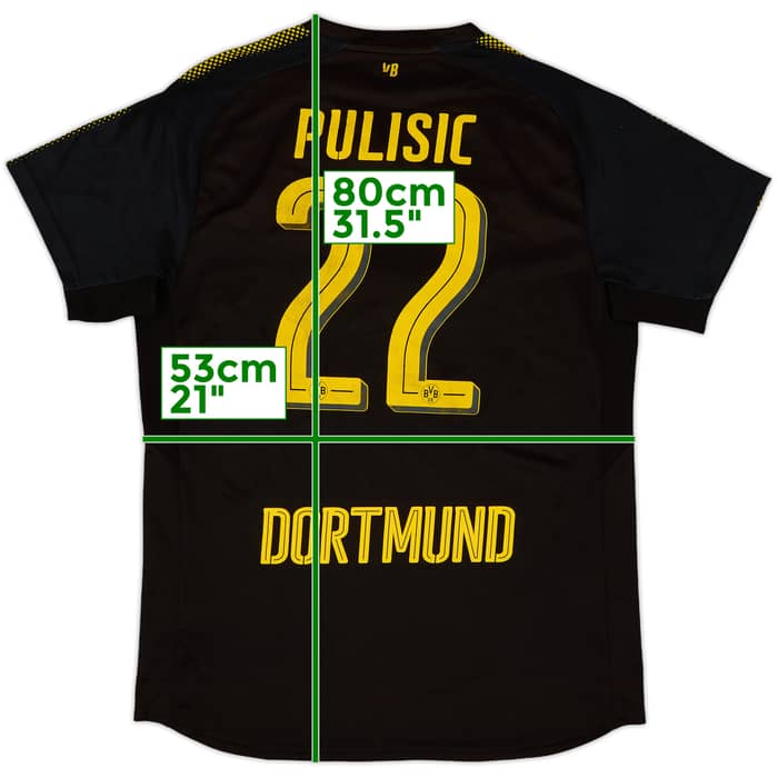 2017-18 Borussia Dortmund Away Shirt Pulisic #22 - 7/10 - (L)