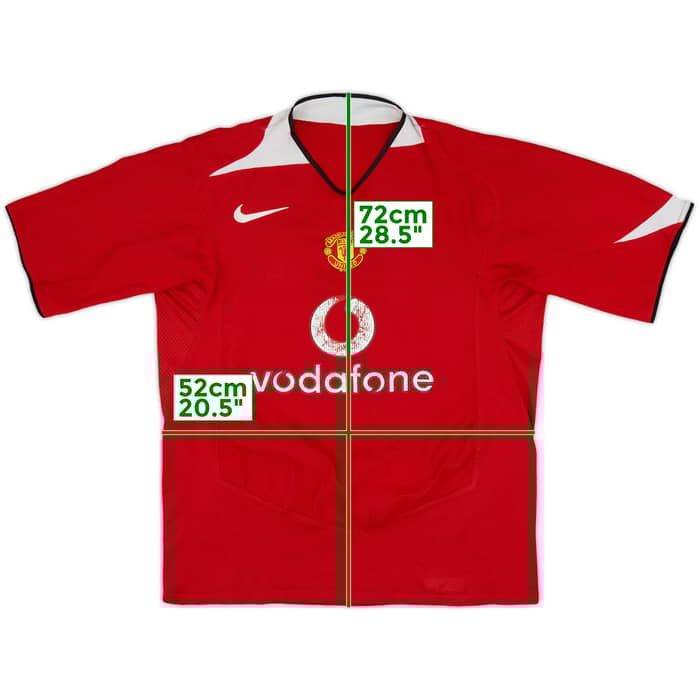 2004-06 Manchester United Home Shirt - 4/10 - (L)