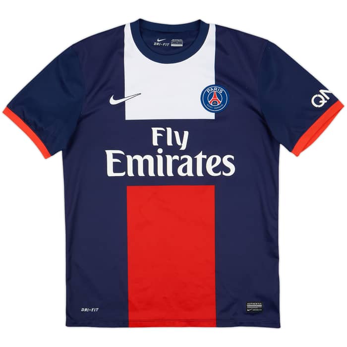 2013-14 Paris Saint-Germain Home Shirt Beckham #32 - 7/10 - (M)