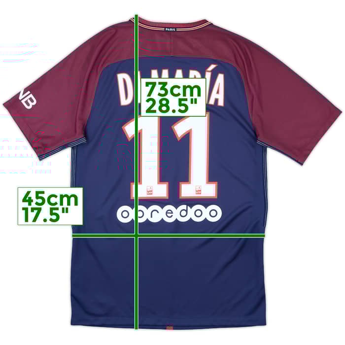 2017-18 Paris Saint-Germain Home Shirt Di Maria #11 - 10/10 - (S)