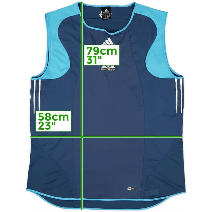 2005-06 Marseille adidas Training Vest - 9/10 - (XXL)