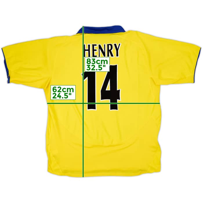 2003-05 Arsenal Away Shirt Henry #14 - 8/10 - (XXL)