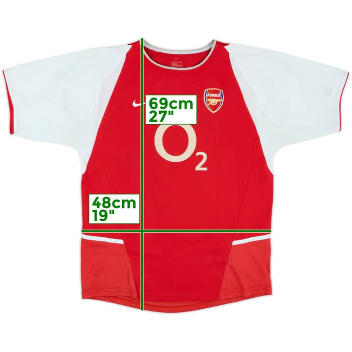 2002-04 Arsenal Home Shirt - 5/10 - (XL.Boys)