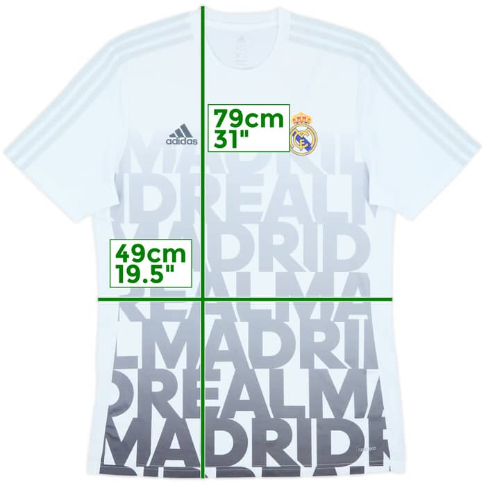 2016-17 Real Madrid adizero Training Shirt - 8/10 - (L)