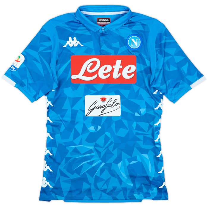 2018-19 Napoli Authentic Home Shirt Insigne #24 - 8/10 - (M)