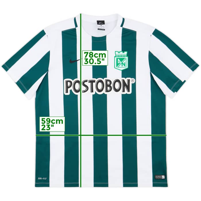 2015-16 Atletico Nacional Home Shirt - 9/10 - (XL)