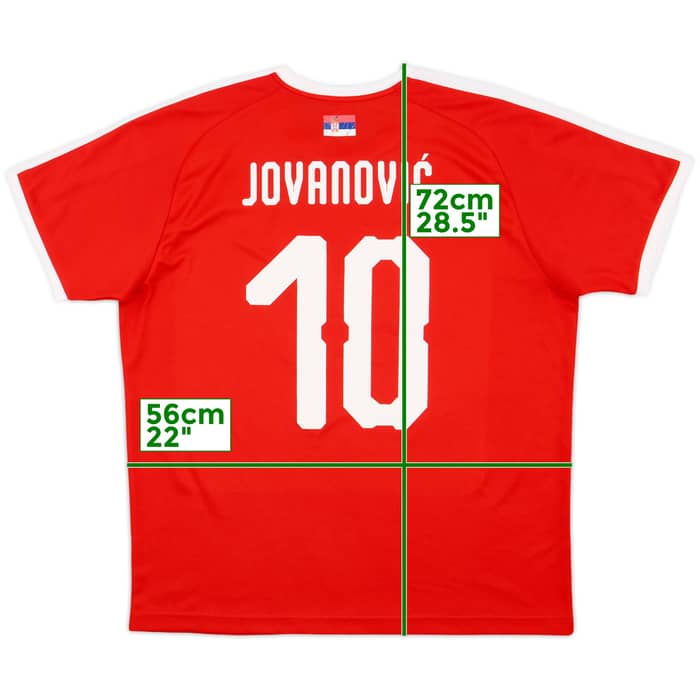 2018-19 Serbia Home Shirt Jovanovic #10 - 7/10 - (L)