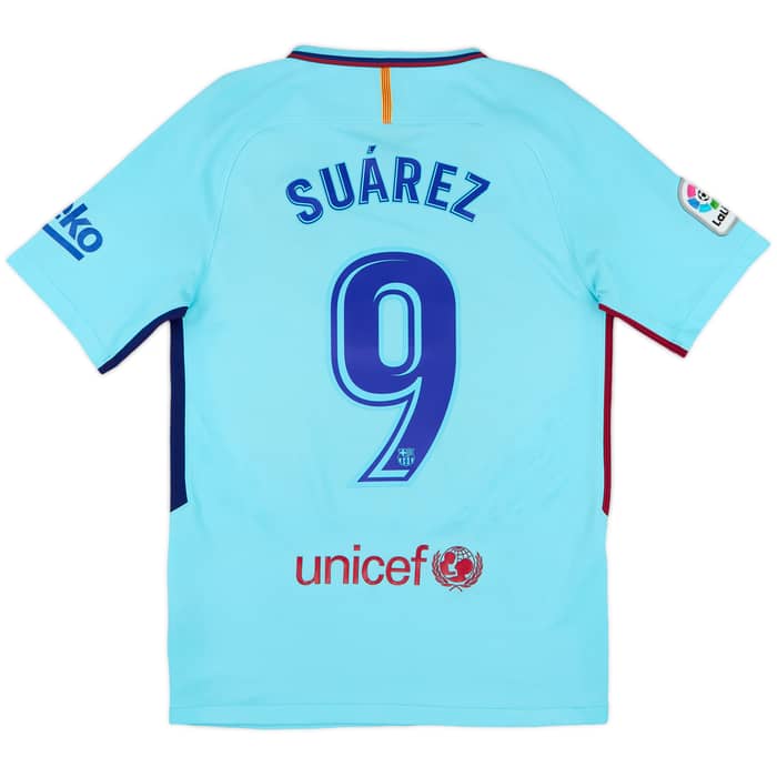 2017-18 Barcelona Away Shirt Suarez #9 - 8/10 - (S)