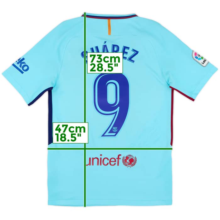 2017-18 Barcelona Away Shirt Suarez #9 - 8/10 - (S)