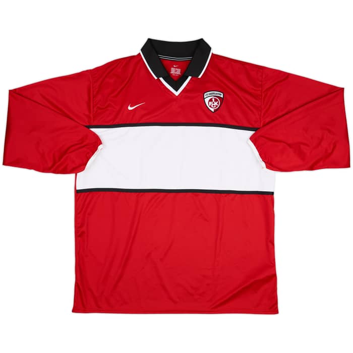 2001-02 Kaiserslautern Player Issue Home L/S Shirt - 9/10 - (XL)