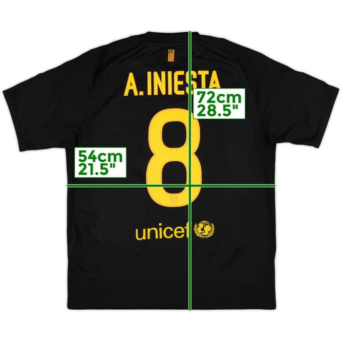 2011-12 Barcelona Away Shirt A.Iniesta #8 - 9/10 - (M)