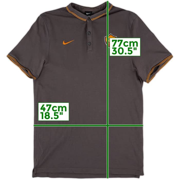 2015-16 Roma Nike Polo Shirt - 9/10 - (L)