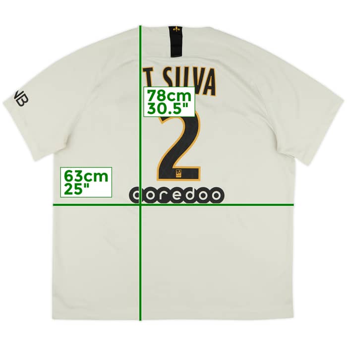 2018-19 Paris Saint-Germain Away Shirt T.Silva #2 - 7/10 - (XXL)