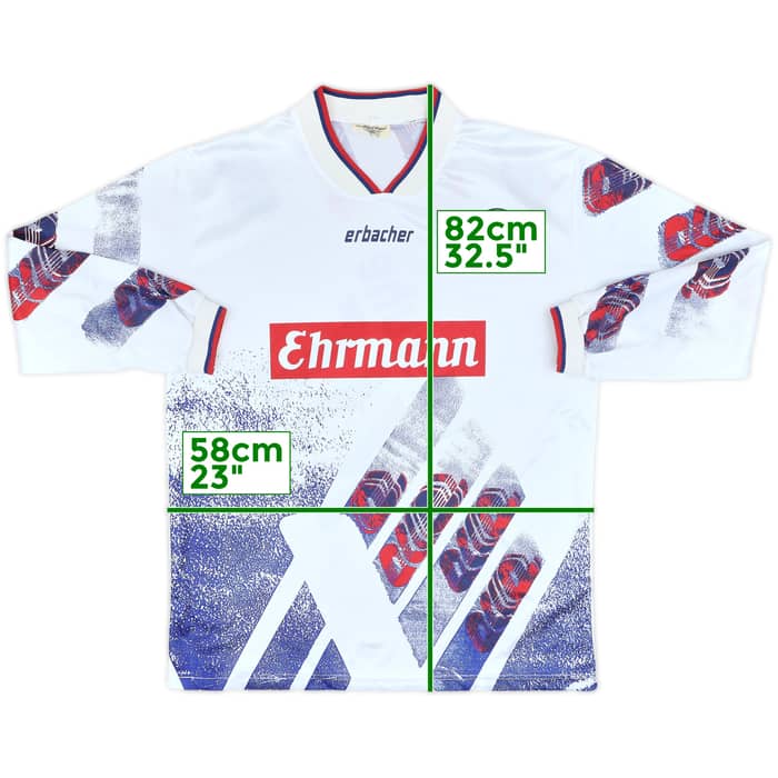 1993-95 Karlsruhe Home L/S Shirt - 8/10 - (XL)