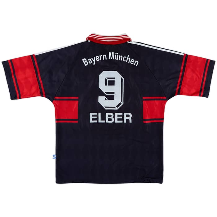 1997-99 Bayern Munich Home Shirt Elber #9 - 8/10 - (L)