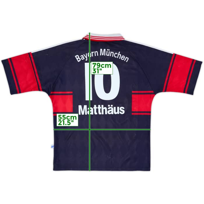 1997-99 Bayern Munich Home Shirt Matthaus #10 - 8/10 - (L)